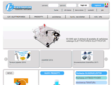 Tablet Screenshot of elettrofor.it